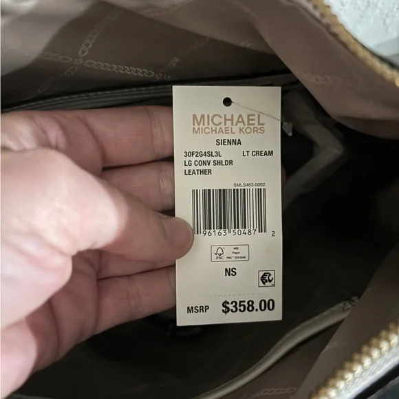 Michael Kors Bag with Snakeskin Accents and matching wallet - Picture 7 of 10